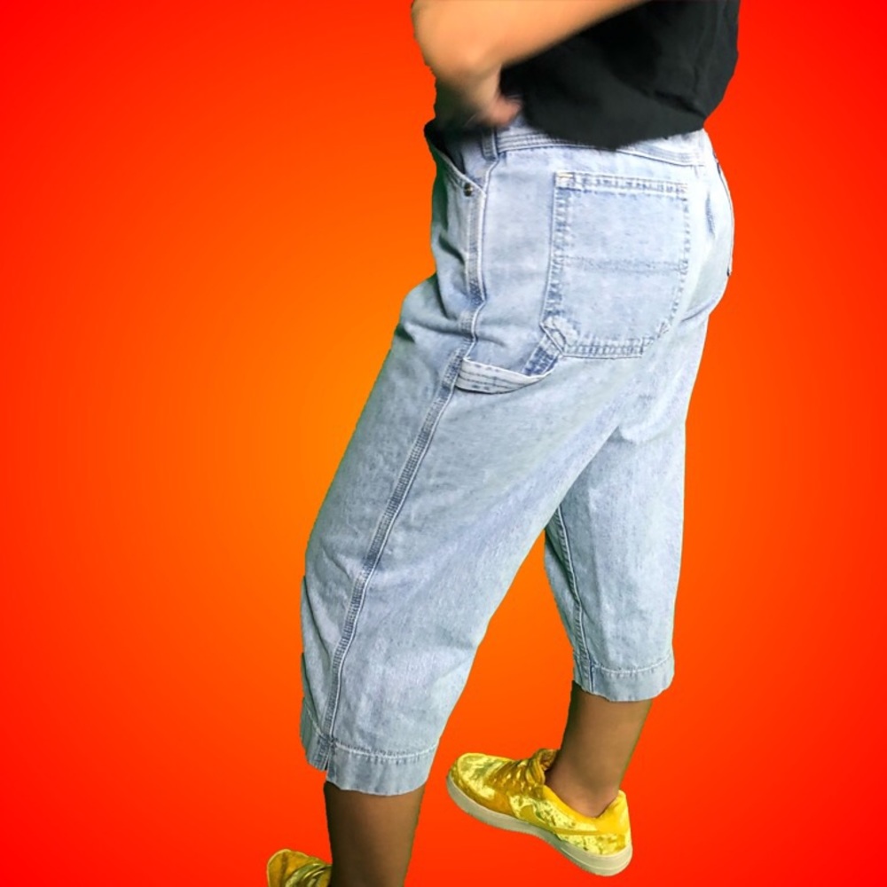 Denim cargo jeans